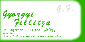 gyorgyi fillitza business card